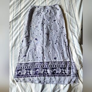 Vintage Ann Taylor 100% Linen Highwaist Maxi Skirt